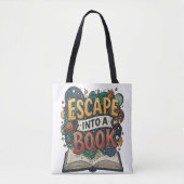 Bookish vibes, alledaagse stijl tote bag (Voorkant)