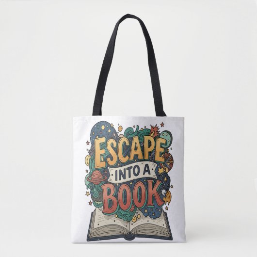 Bookish vibes, alledaagse stijl tote bag (Voorkant)
