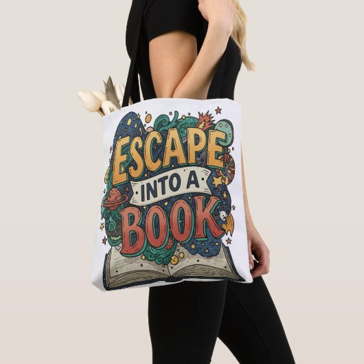 Bookish vibes, alledaagse stijl tote bag (Dichtbij)