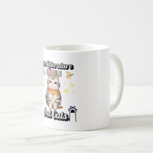 Bookish & Whiskered: Ik hou van literatuur en Mok  (Voorkant rechts)