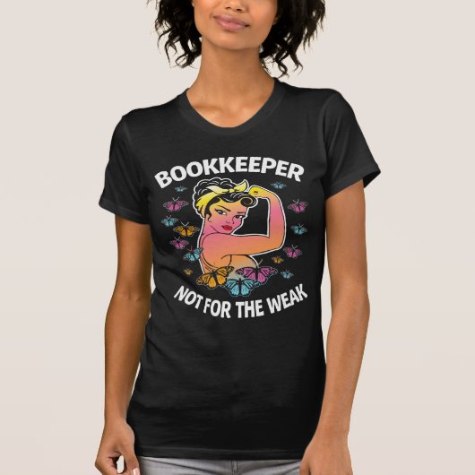 Bookkeeper Assistant Butterfly Proud Coarbeider Sa T-shirt (Voorkant)