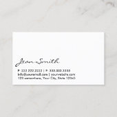 Bookkeeper Moderne zwarte label boekhouder (Achterkant)