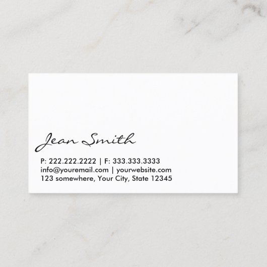 Bookkeeper Moderne zwarte label boekhouder (Achterkant)