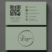 Bookkeeper Sage Green Logo QR Code Visitekaartje