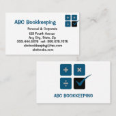 BOOKKEEPING - Diensten op het gebied van de vennoo Visitekaartje (Voorkant / Achterkant)