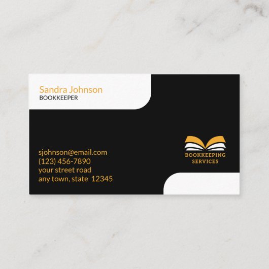 Bookkeeping Services Visitekaartje (Achterkant)