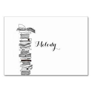 Booklover Book Weddenstabel / plaatskaart Kaart