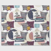 booklover-patroon cadeaupapier (Vlak)