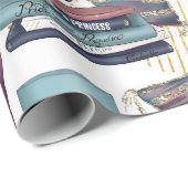 booklover-patroon cadeaupapier (Rol Hoek)