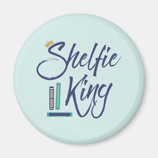 Booklover Shelfie King Magneet (Voorkant)