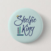 Booklover Shelfie King Ronde Button 5,7 Cm (Voorkant)
