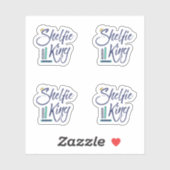 Booklover Shelfie King Sticker (Vel)