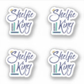Booklover Shelfie King Sticker (Voorkant)