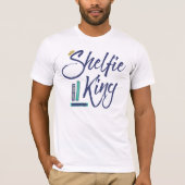 Booklover Shelfie King T-shirt (Voorkant)