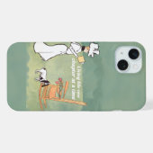 Booklover Woman And Dog Reading iPhone Hoesje (Achterkant horizontaal)