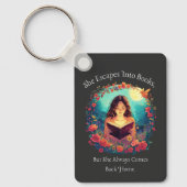 Booklover's Gift, Floral Fantasy Design Sleutelhanger (Voorkant)