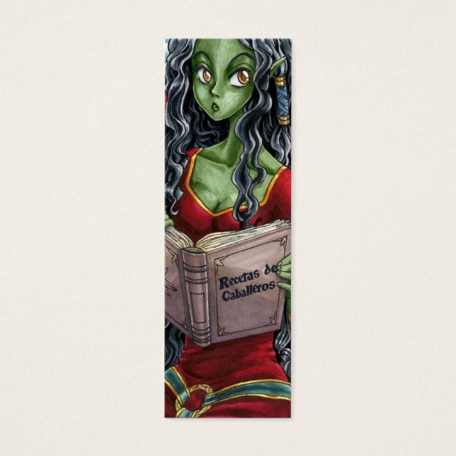 Bookmark Dragon and Knight Mini Visitekaartjes (Voorkant)