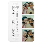 Bookmark Photo Booth Save the Date Magnet Magneet (Verticaal)