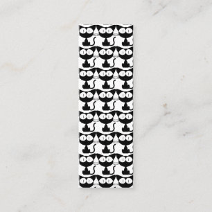BOOKMARKER BLACK CAT GINGER MINI VISITEKAARTJE