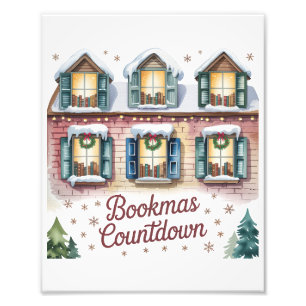 Bookmas Countdown • 25 dagen lezen boeken advent Foto Afdruk