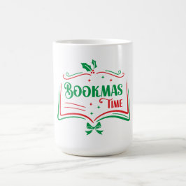 Bookmas Time Reading Book Lover Holiday Print Appa Koffiemok