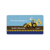 Bookplaat bouwplaatje etiket (Voorkant)