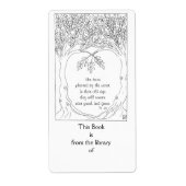 Bookplaat: Psalm 92 Etiket (Voorkant)