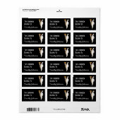 Bookplate ex libris naam chef kookboek behoort tot etiket (Full Sheet)