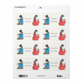  Bookplate Gepersonaliseerd Boekenlabel Etiket (Full Sheet)