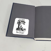 Bookplate - Jongen lezen onder boom -
