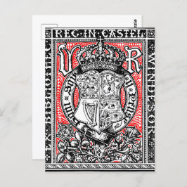 Bookplate Koningin Victoria in Windsor Castle Briefkaart