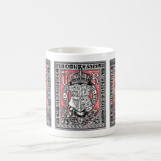 Bookplate Koningin Victoria in Windsor Castle Koffiemok (Center)