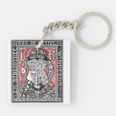 Bookplate Koningin Victoria in Windsor Castle Sleutelhanger (Achterkant)