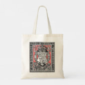 Bookplate Koningin Victoria in Windsor Castle Tote Bag (Achterkant)