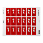 Bookplate Labels Kinder Stickers Jongenssport (Full Sheet)