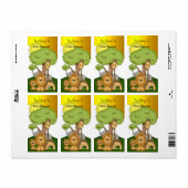 Bookplate Labels School Tiener Kinder Oerwoud 2 (Full Sheet)