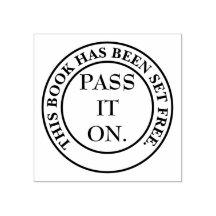 Bookplate om het delen van boeken aan te moedigen