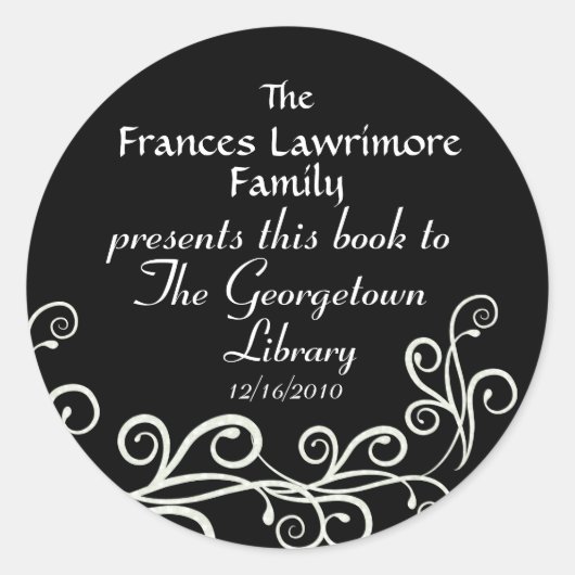 BookPlate Sticker van SRF (Voorkant)