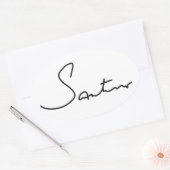 Bookplate voor na middernacht ovale sticker (Envelop)