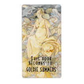 Bookplaten Dit boek behoort tot  Rozen Etiket (Voorkant)