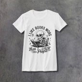 Books Above People Women's Fitted T-shirt