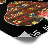 Books And Dogs Funny Quote For Book Loving Women  Poster (Hoek)