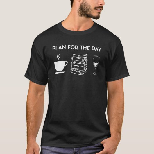 Books And Wine_1 T-shirt (Voorkant)