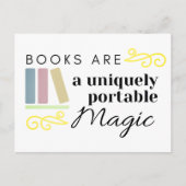 Books Are a Uniquely Portable Magic Postcard Briefkaart (Voorkant)
