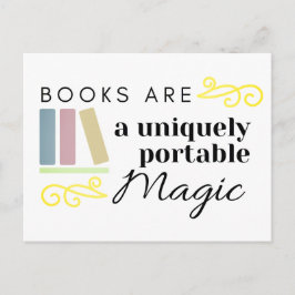 Books Are a Uniquely Portable Magic Postcard Briefkaart
