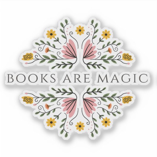 Books are Magic Sticker (Voorkant)