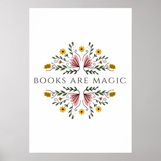 Books are Magic Sticker Poster (Voorkant)
