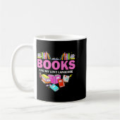 Books Are My Love Language Reading Lover Librarian Koffiemok (Links)