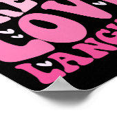 Books Are My Love Language Valentine Day Kids Boys Poster (Hoek)