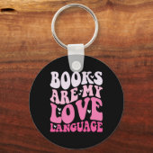 Books Are My Love Language Valentine Day Kids Boys Sleutelhanger (Voorkant)